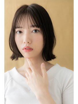 カバーヘア ブリス 川口(COVER HAIR bliss) ダークアッシュナチュラルモードくびれボブZ川口20代30代40代