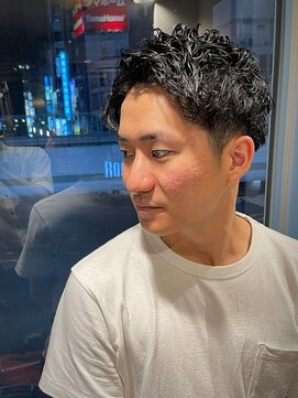 ヒロギンザ 六本木店(HIRO GINZA) ツーブロックアップバングヘア
