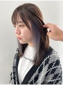 シルバーグレー×インナーカラー