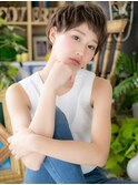大人レトロガーリーくせ毛風束感ショートh2戸田公園20代30代40代