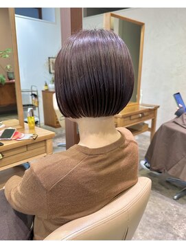 インビテーション 名古屋(invitation) ◎ミニボブ/モーブベージュ