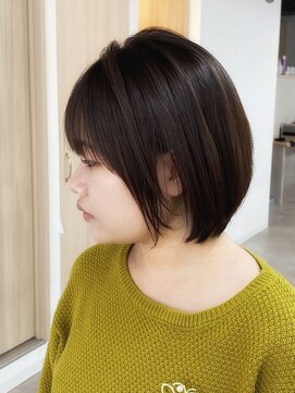 トト 船橋店(toto.) 黒髪/グレーベージュ/レイヤーロング/前髪パーマ[西船橋/津田沼]