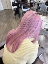 ヘアーアイスカルテット(HAIR ICI QUARTET)&nbsp;透明感抜群♪20代30代ダブルカラーブリーチピンクホワイト