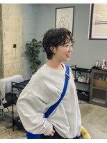 ノード(NODO)&nbsp;黒髪ショートのニュアンスパーマ