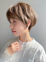 ヘアメイク アージュ 天神西通り店(HAIR MAKE age)&nbsp;マッシュウルフ　丸みボブ　ミルクティーベージュ
