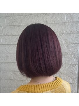 ソルテ(Sorte) 丸みボブ×ボルドーカラー