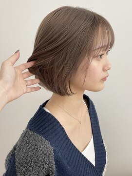 ゼスト ジグ(ZEST ZIGU) ボブカット 透明感カラー オリーブグレージュ【maiko】