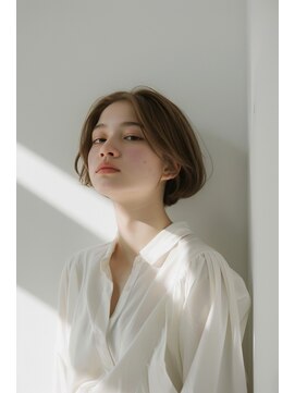 ラナ 新宿(lana) ボブ/切りっぱなし/ミルクティーベージュ【lana hair/新宿】