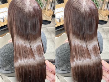 サンテ 東神奈川(Sante)の写真/【髪のうねり、広がりや癖が気になる方に】毛先までしっとり♪自然なストレートで、朝のお手入れも楽に◎