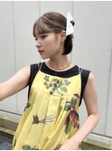 ボブアレンジ♪おしゃれリボンアレンジ結婚式◎二次会