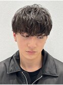 マッシュパーマシャドウパーマ刈り上げマッシュ黒髪ショート