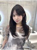 ワンカールレイヤーカット/顔まわりカット/韓国ヘア