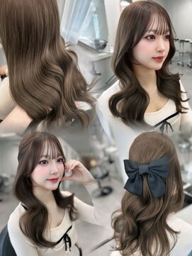 リッカ(LICCA) 【RINA】オリーブベージュ×シースルーバング