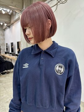 カシェル(cashel kishaba) ボブ×ピンクベージュ