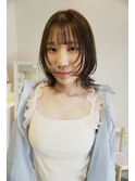 韓国ヘア/レイヤースタイル/レイヤーカット/グレージュ
