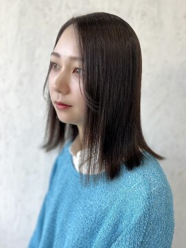 ザヘアメイクシェア(THE -HAIR MAKE SHARE-) ナチュラルな艶感☆ワンレングスボブ
