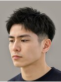 Haleニュアンスパーマスパイキーショートバーバーフェザーパーマ