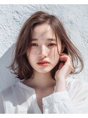 透明感のあるニュアンスボブ