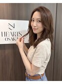 韓国ナチュラルブラウンくびれウェーブ
