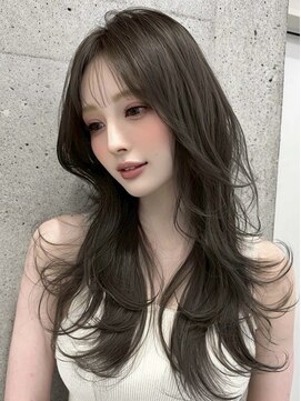 フォーカスジャパン(FOCUS JAPAN) 30代40代フェイスフレーミングカラーロングウルフ外ハネボブ