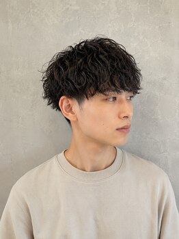 ヴィル(ViLL)の写真/ツイストスパイラルパーマで今っぽく個性派な波巻きパーマ◎を取り入れるメンズスタイル☆