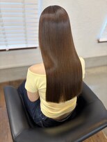 ドール(DOLL)&nbsp;ロングスタイル　髪質改善ストレート　ケアカラー