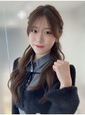 韓国ハーフアップ/編み込みお呼ばれヘアアレンジ