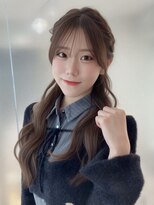 オモチャ 銀座(OMOCHA)&nbsp;韓国ハーフアップ/編み込みお呼ばれヘアアレンジ