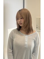 ニューヨークニューヨーク 阪急高槻店(NYNY)&nbsp;ミルクティーベージュ/レイヤー/Y2K