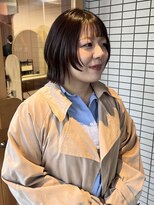 マルソー&nbsp;岡山ボブレイヤー顔まわりレイヤー秋カラー髪質改善パーマ