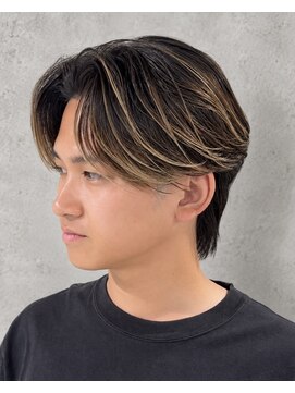 ハイプ マン 藤沢(HYPE MAN) フェザーパーマ毛流れパーマセンターパートニュアンス藤沢
