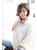 トータルビューティーステラ(TOTAL BEAUTY STELLA)&nbsp;大人かわいいくせ毛風外ハネショートボブ３０代４０代５０代那覇