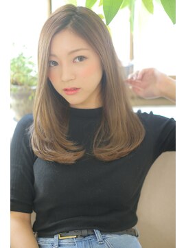 ジーナ 銀座(Zina) ☆Zina☆透け感ナチュラルベージュロング