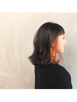 タグ(#tag)&nbsp;#インナーカラー オレンジ