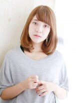 ナル 白山神社参道通り店(nalu)&nbsp;内巻きワンカールのミディアムボブ