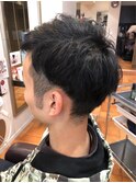 さっぱりツーブロック刈り上げアシメ