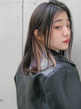 リリアン 表参道(relian) インナーカラー＊ピンクベージュ