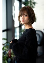 オースティン 流山おおたかの森(AUSTIN)&nbsp;大人かわいい前髪セシルカットココアブラウンフリンジウェーブ