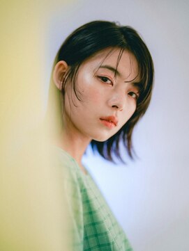 アグ ヘアー ジュジュ 北千住店(Agu hair juju) 《Agu hair》暗髪 シースルーバング ロブ 1