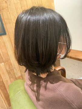 ムーン(moon) #ロングヘア #グレージュカラー #ボブウルフ#ココアベージュ