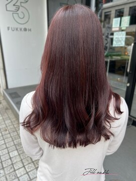 ジル アンク(Jill ankh) 《Jillankh 姫路駅前》ラベンダーブラウン　セミロング