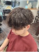 波巻きパーマ