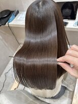 ジーナ 本八幡(Zina)&nbsp;髪質改善＊ロングレイヤーグレーベージュ＊美髪【Zina本八幡】