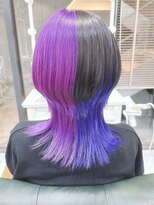 デイズ(days)&nbsp;ツートンカラー/ホワイトグレージュ/インナーカラーブルー