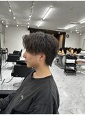 縦落ちツイスパ×マッシュウルフ