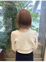 ファーレンピュアスウィート(fahren-pure-suite)&nbsp;切りっぱなしボブ×ブリーチ無しハイトーンカラー