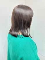 ランプ(Lamp) くびレイヤーグレーベージュニュアンスカラー白髪染め白髪ぼかし