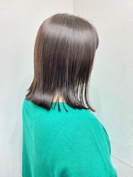 ランプ(Lamp) くびレイヤーグレーベージュニュアンスカラー白髪染め白髪ぼかし