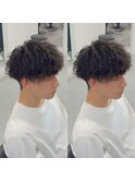 マッシュ波巻きスパイラルパーマ