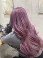 レム 中目黒アトラスタワー(REM) 乾固風ピンクラベンダーカラー/ブリーチ2回